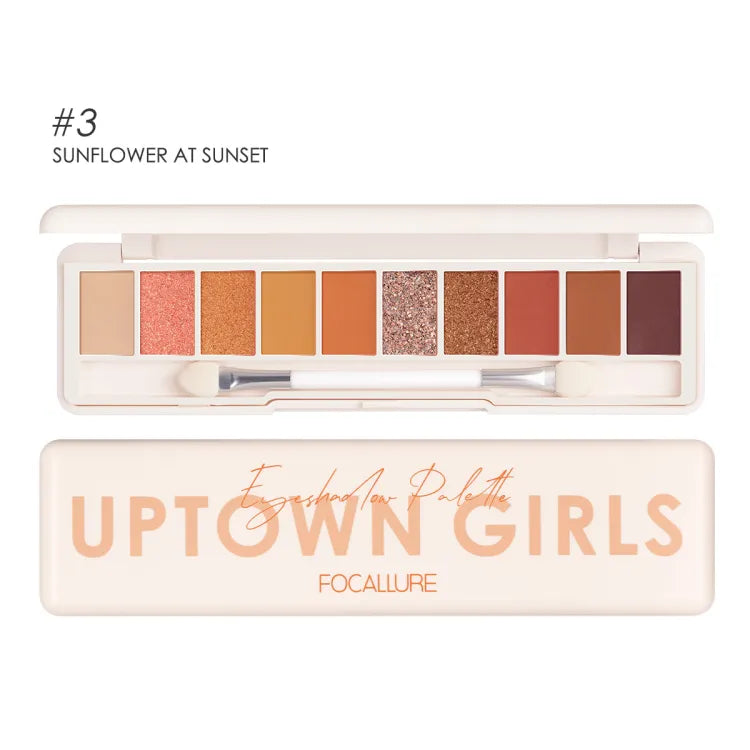 10 Colors Focallure Uptown Girls Eyeshadow Palette - Buy Online in Pakistan at Cosmia.pk
