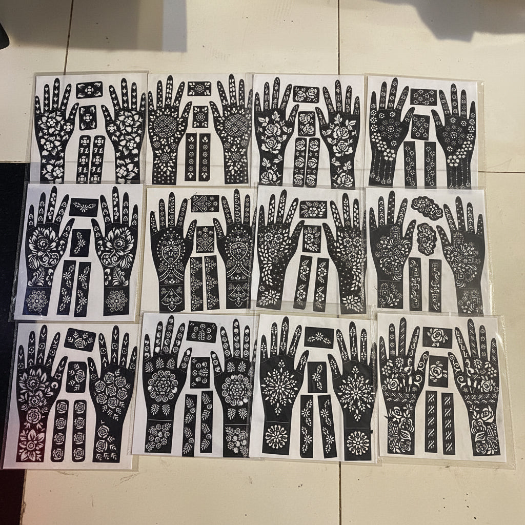 Full Hand Mehndi Stencil Design - Buy Online in Pakistan at Cosmia.pk