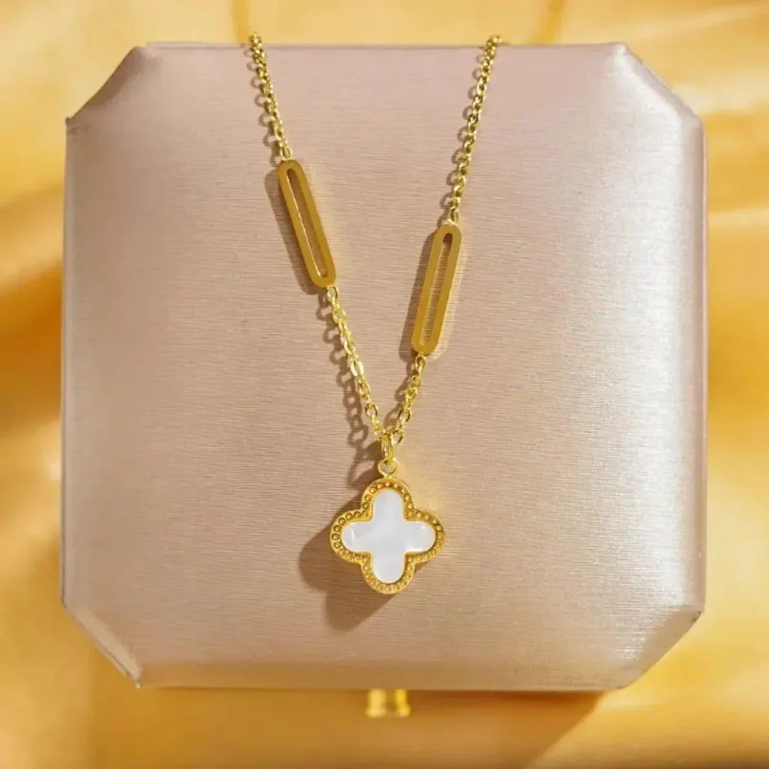 Stainless Steel Clover Double Side Chain Locket – Each - Buy Online in Pakistan at Cosmia.pk