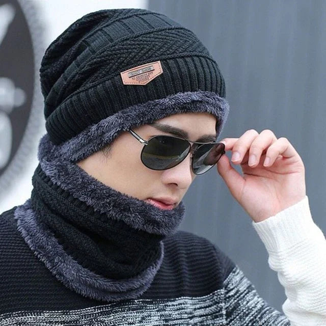 Winter Beanie Hat Cap Neck Warmer Scarf Set - Buy Online in Pakistan at Cosmia.pk