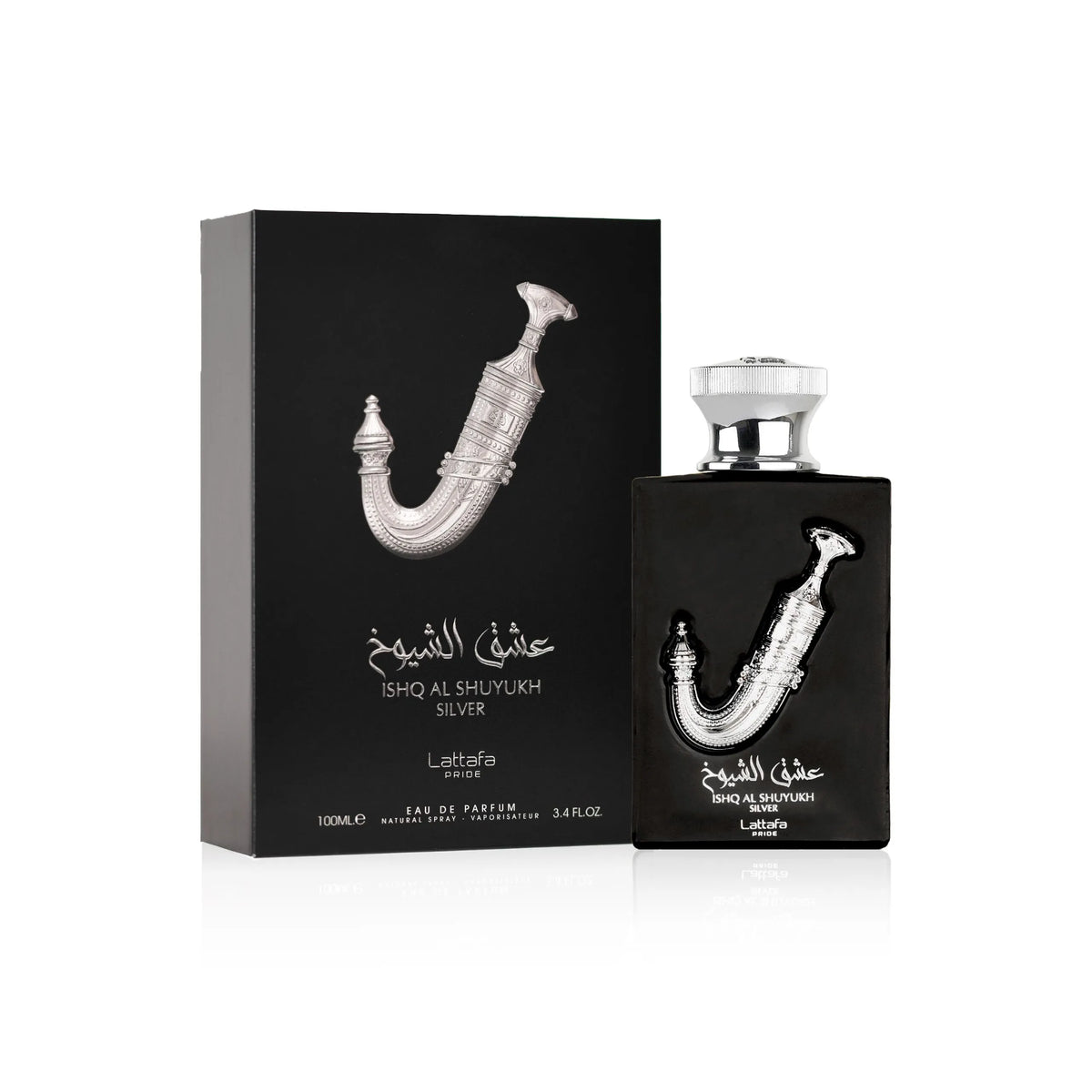 Lattafa Ishq Al Shuyukh Silver Eau de Parfum – 100ml - Buy Online in Pakistan at Cosmia.pk