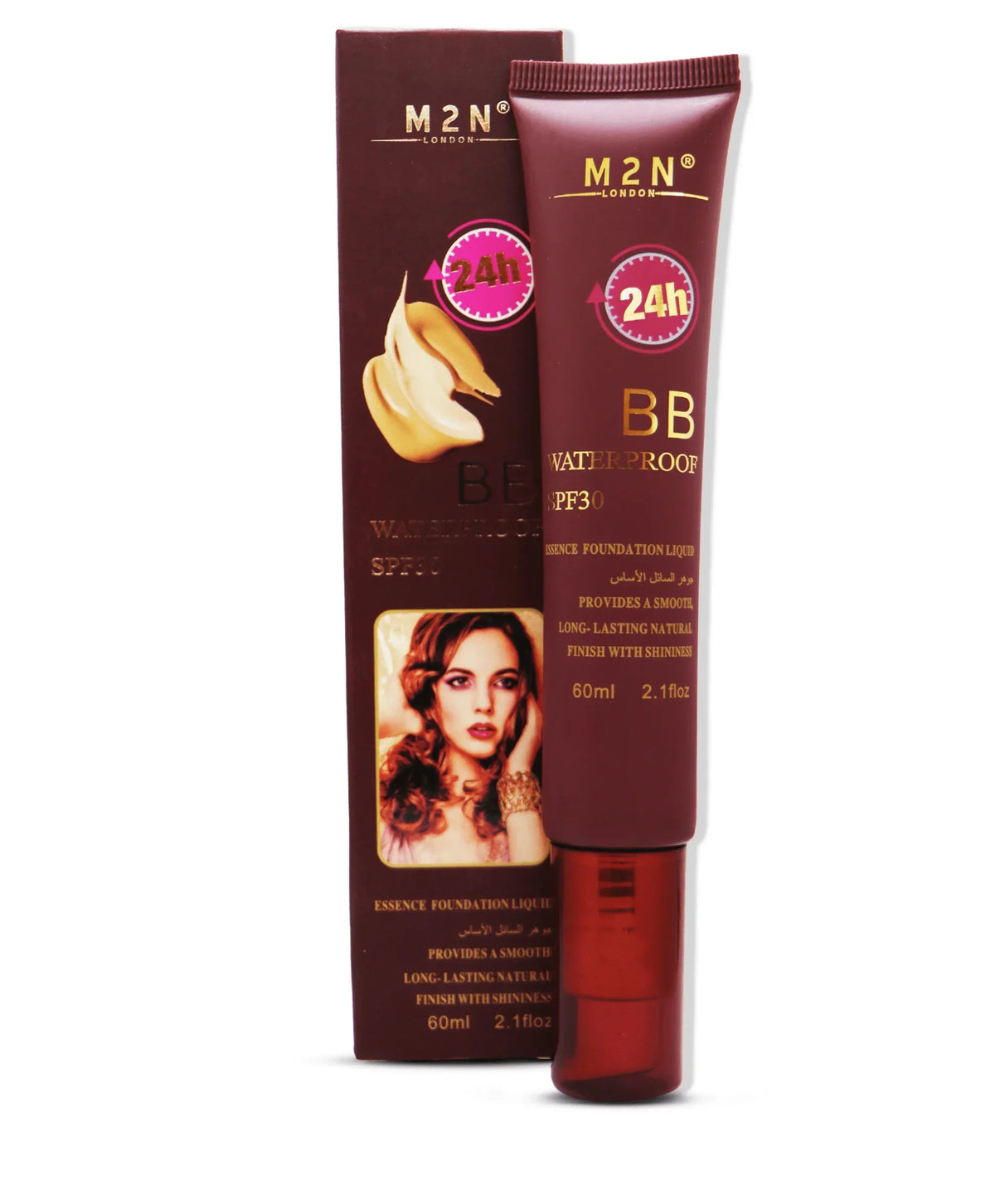 M2N LONDON BB Waterproof SPF30 Essence Foundation - 60ml - Buy Online in Pakistan at Cosmia.pk