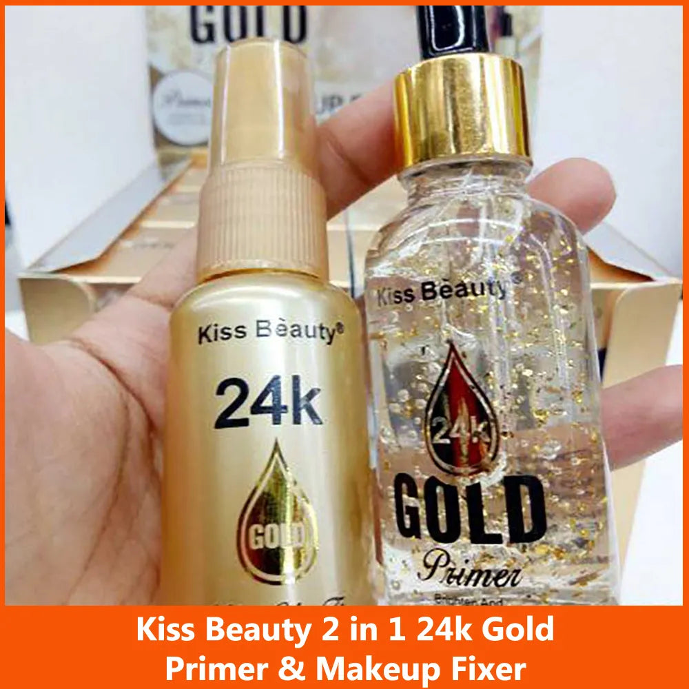 Kiss Beauty 24K Gold 2-in-1 Primer and Fixer - Buy Online in Pakistan at Cosmia.pk