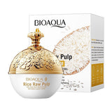 BIOAQUA Rice Raw Pulp Luxury Cream 30g white jar with ornate gold lid