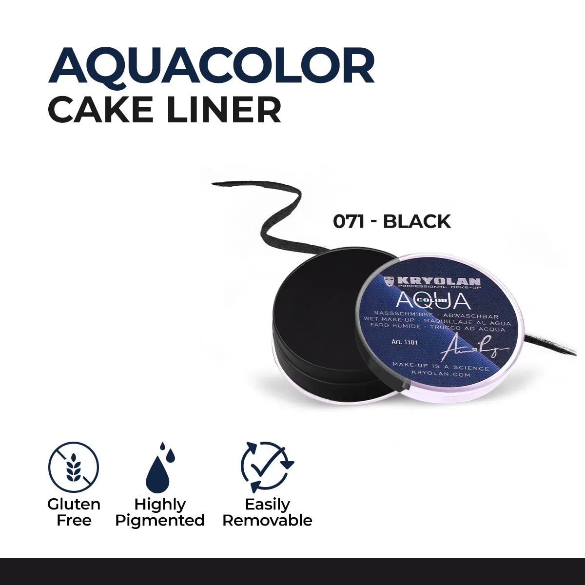 Kryolan - Aquacolor Cake Liner - Buy Online in Pakistan at Cosmia.pk