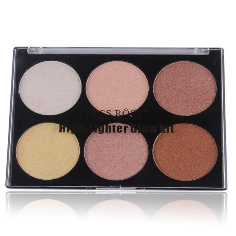MISS ROSE 6 Color Highlighter Palette - Buy Online in Pakistan at Cosmia.pk