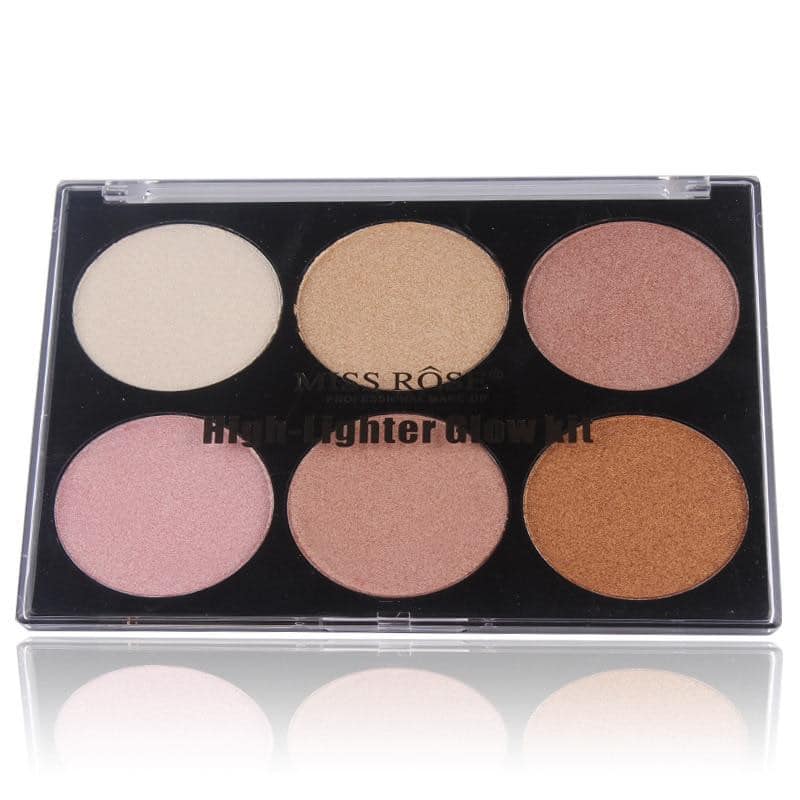 MISS ROSE 6 Color Highlighter Palette - Buy Online in Pakistan at Cosmia.pk