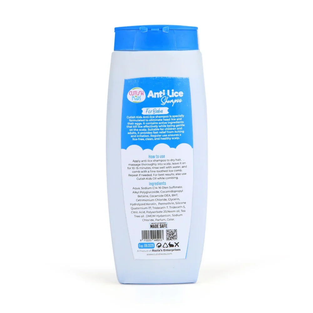 Cutish Anti Lice Shampoo For Kids - 200ml - Buy Online in Pakistan at Cosmia.pk
