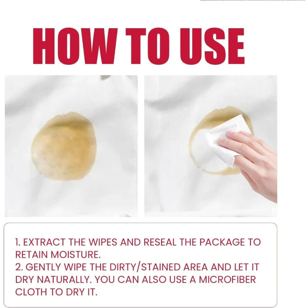 Portable Clothes Stain Remover Wet Wipes - Buy Online in Pakistan at Cosmia.pk