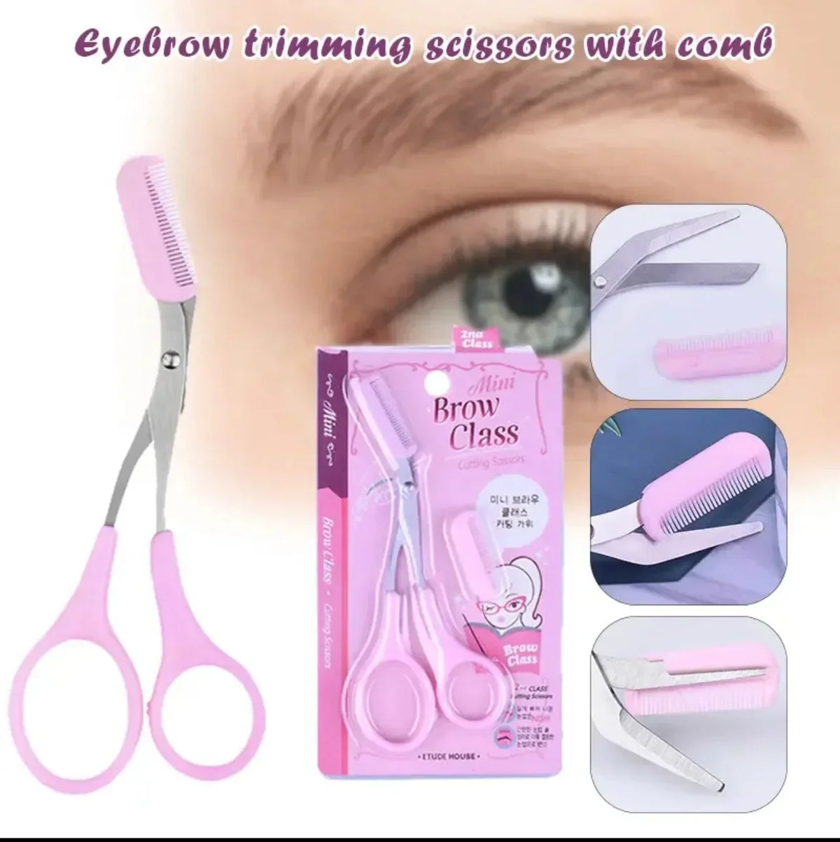 Eyebrow Scissors with Comb - Each - Buy Online in Pakistan at Cosmia.pk