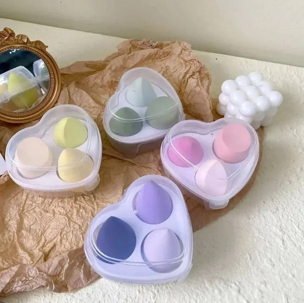 Romantic Charm Beauty Blender Makeup Sponge Set - 3 Pcs - Buy Online in Pakistan at Cosmia.pk