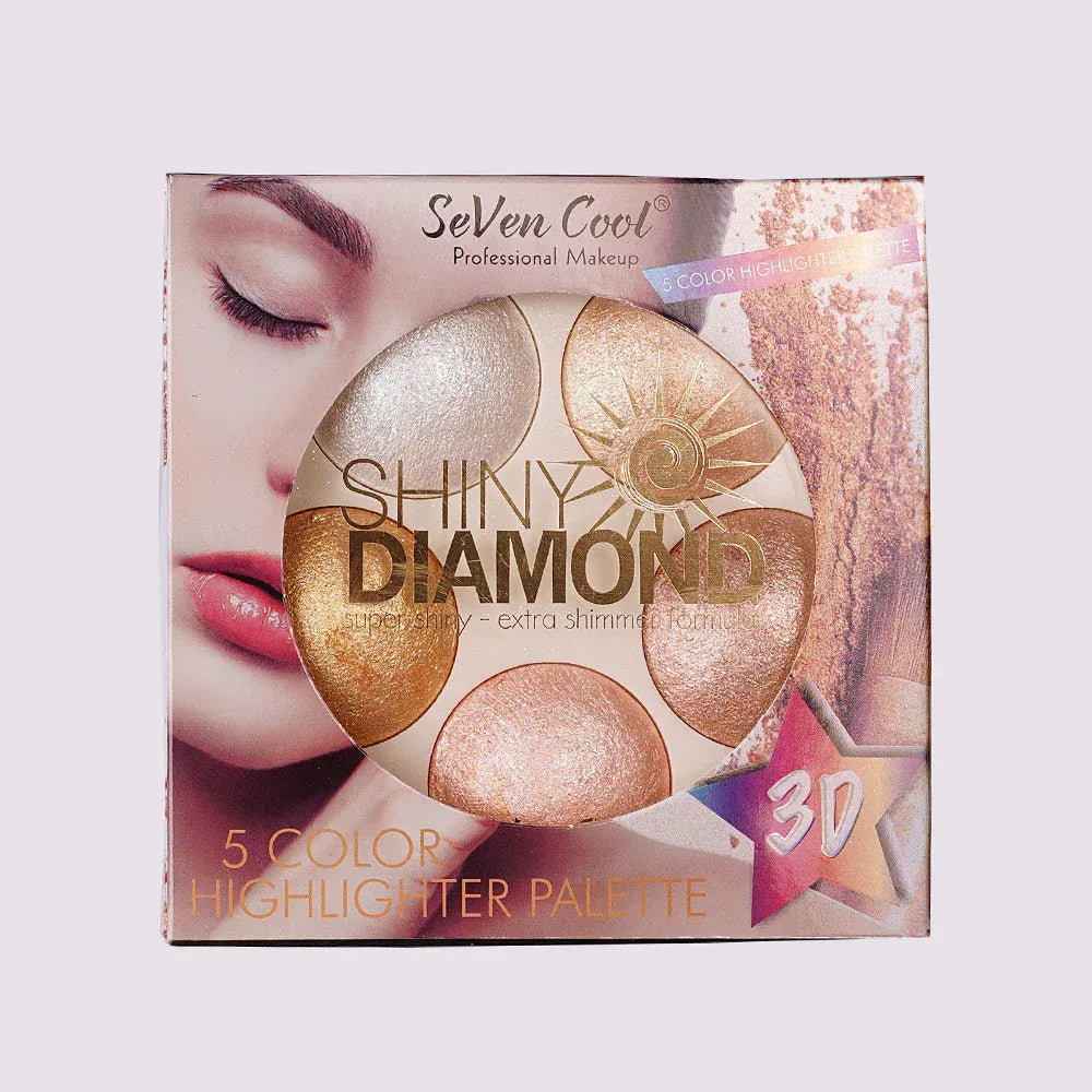 Seven Cool 5 in 1 Shiny Diamond Makeup Highlighter - Buy Online in Pakistan at Cosmia.pk