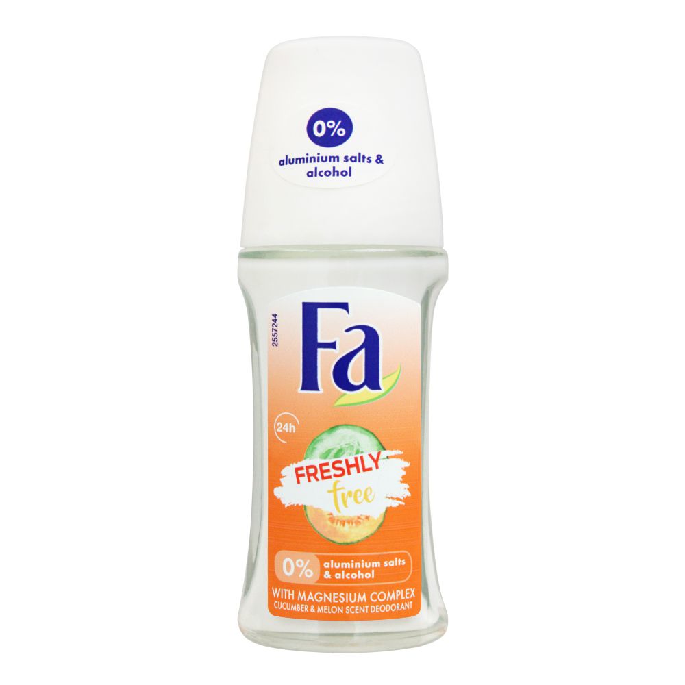FA Freshly Free Cucumber & Melon Deodorant Roll-On 50ml - - Buy Online in Pakistan at Cosmia.pk