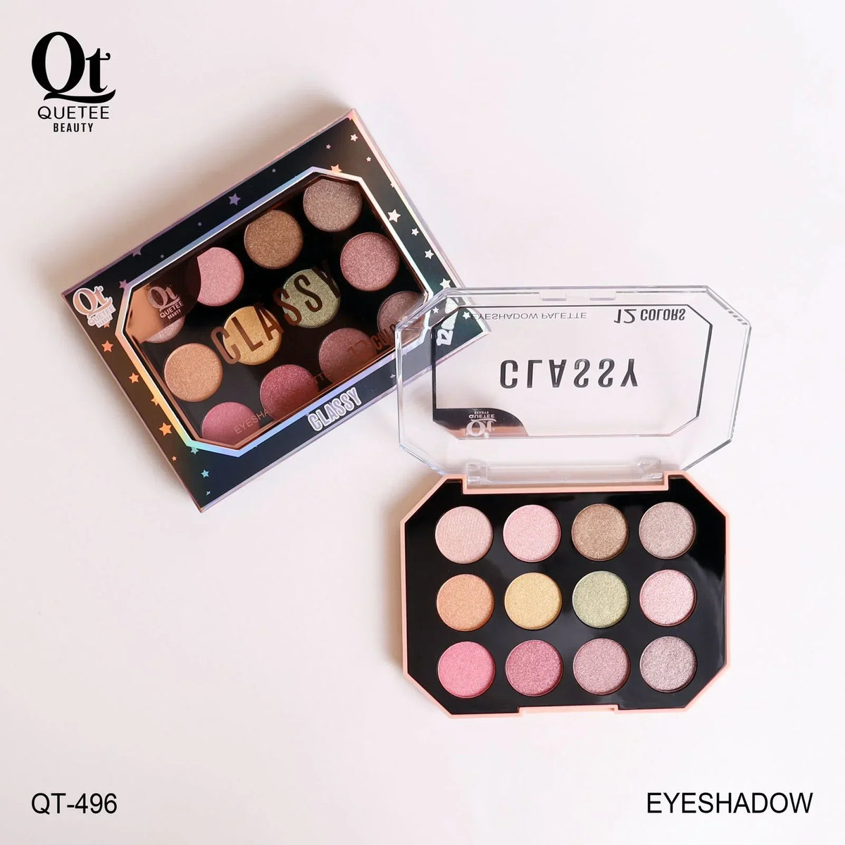 Quetee Beauty shimmer Eye Shadow Kit 12 Colors - Buy Online in Pakistan at Cosmia.pk