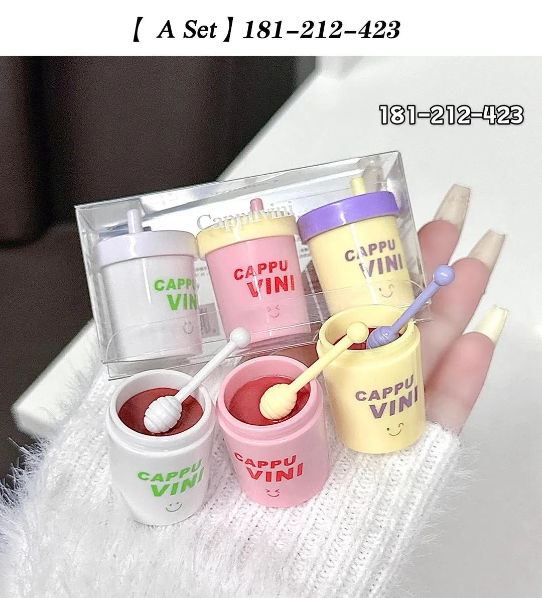 CAPPUVINI Stain-resistant Straw Cup Lip Gloss 3(Pcs) Set - Buy Online in Pakistan at Cosmia.pk