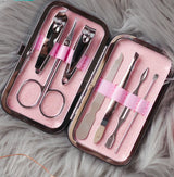 Luxury 7-in-1 Stainless Steel Manicure Pedicure Grooming Kit - Buy Online in Pakistan at Cosmia.pk