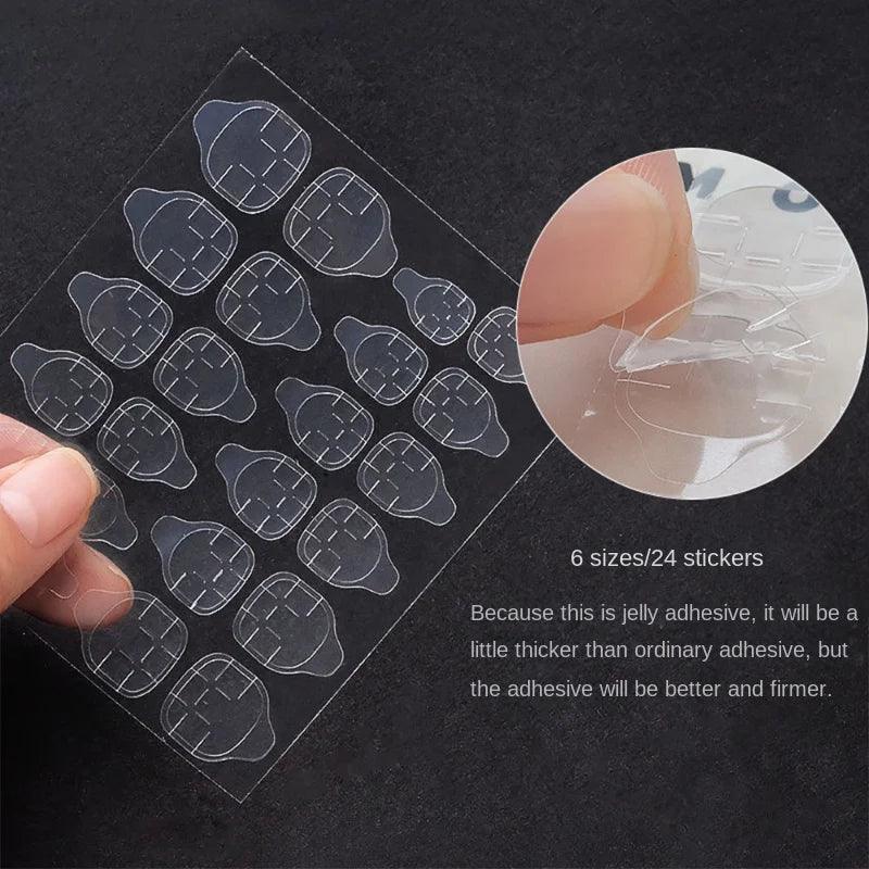 10 Sheets/240pcs Double Sided False Nail Art Adhesive Tape Glue - Buy Online in Pakistan at Cosmia.pk