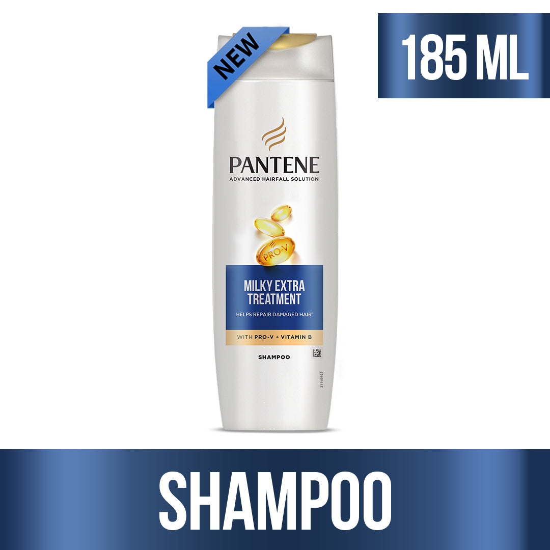 Pantene Milky Extra Treatment Shampoo - 185ml - Buy Online in Pakistan at Cosmia.pk