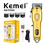Kemei KM-802 Metal Engraving Hair Clipper with LED Display for Men - Buy Online in Pakistan at Cosmia.pk