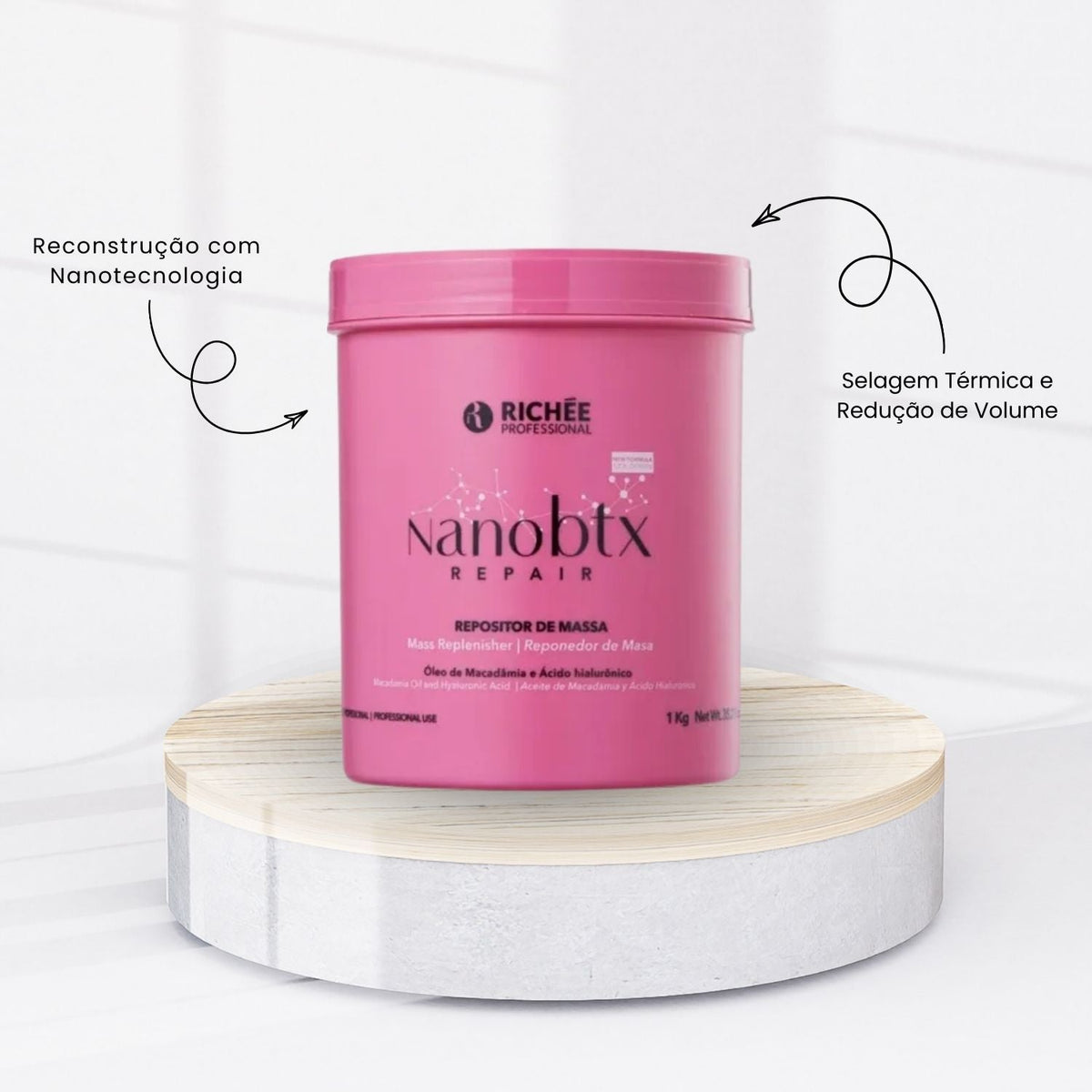 Richee Professional Nanobtx Repair 1kg tub on pedestal