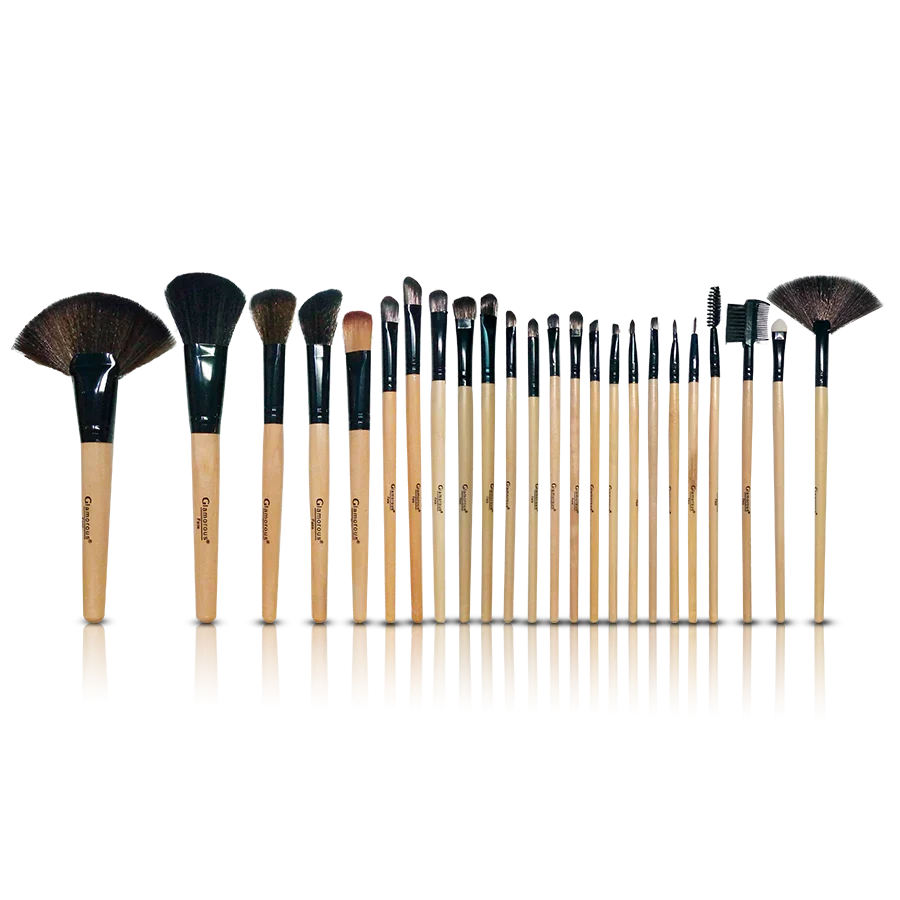 Glamorous Face 24 Piece Leather Brushset - Buy Online in Pakistan at Cosmia.pk