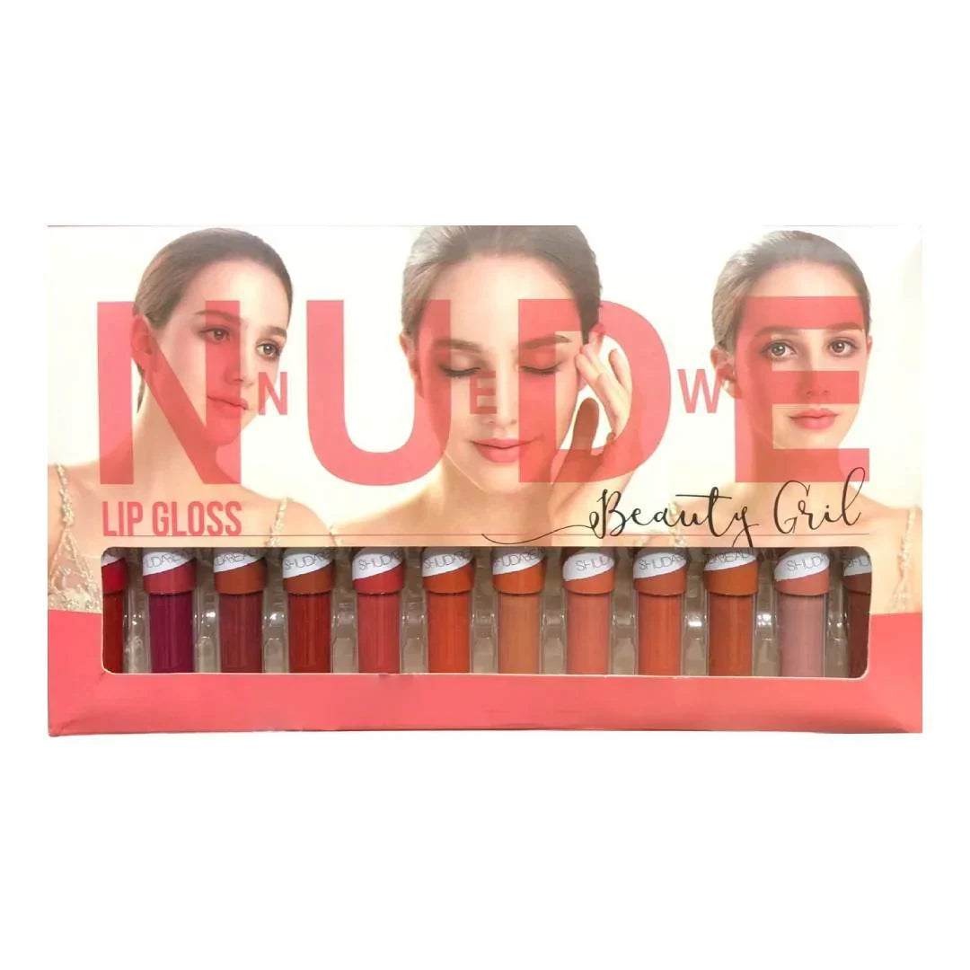 New Nude Beauty Girl 24Pcs Lipgloss Tray - Buy Online in Pakistan at Cosmia.pk