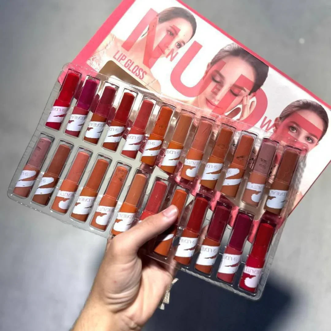New Nude Beauty Girl 24Pcs Lipgloss Tray - Buy Online in Pakistan at Cosmia.pk