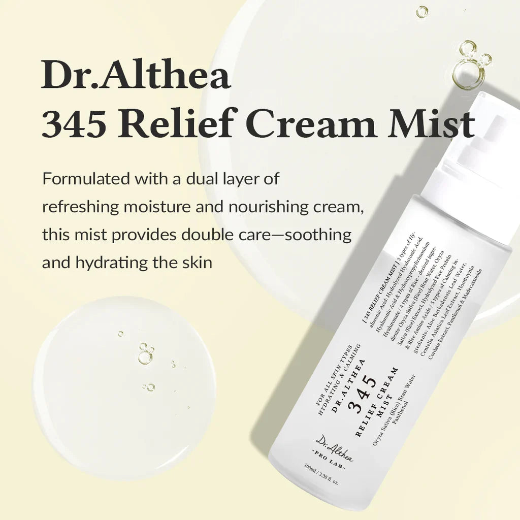 Dr. Althea - 345 Relief Cream Mist 100ml - Buy Online in Pakistan at Cosmia.pk