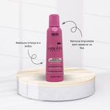 Richee Nanobtx Repair Shampoo on pedestal with benefits