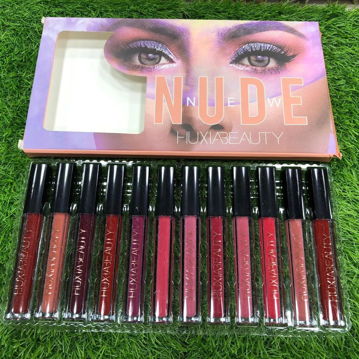 Huxia Beauty Nude Liquid Lipstick -12 Pcs - Buy Online in Pakistan at Cosmia.pk