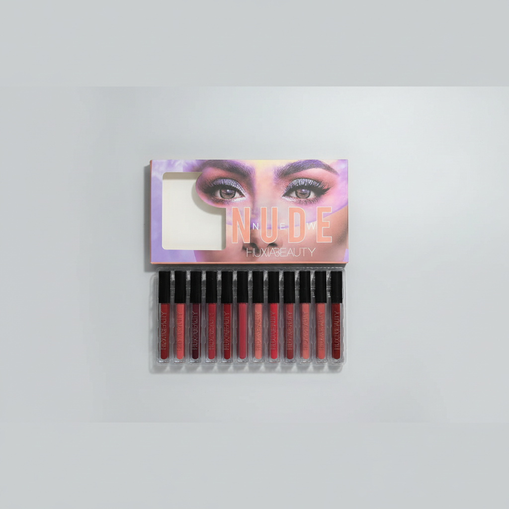 Huxia Beauty Nude Liquid Lipstick -12 Pcs - Buy Online in Pakistan at Cosmia.pk