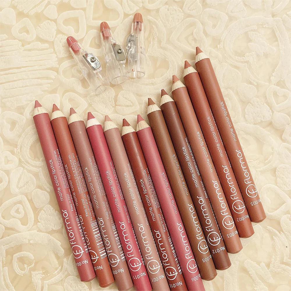 Flormar Lip Pencil – Pack of 12 - Buy Online in Pakistan at Cosmia.pk