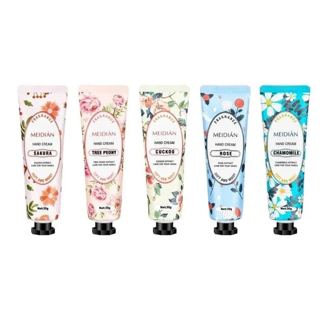 Meidian Flower Fragrance Hand Cream Set (Pack of 5) - Buy Online in Pakistan at Cosmia.pk