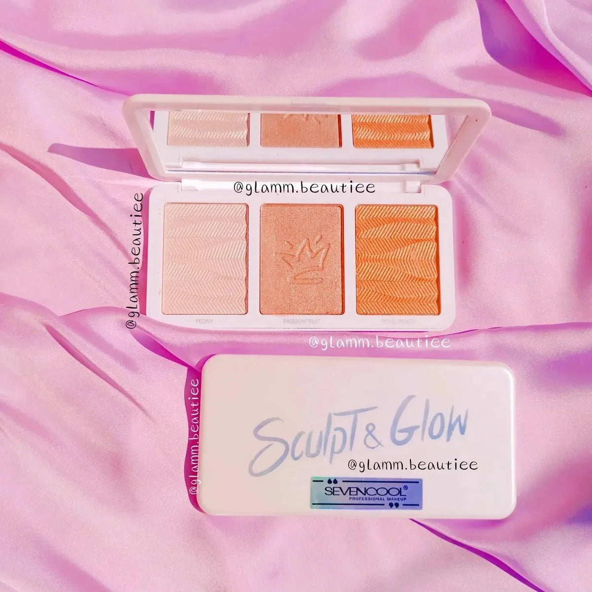 3 Color Cute Sculpt and Glow Highlighter Palette - Buy Online in Pakistan at Cosmia.pk