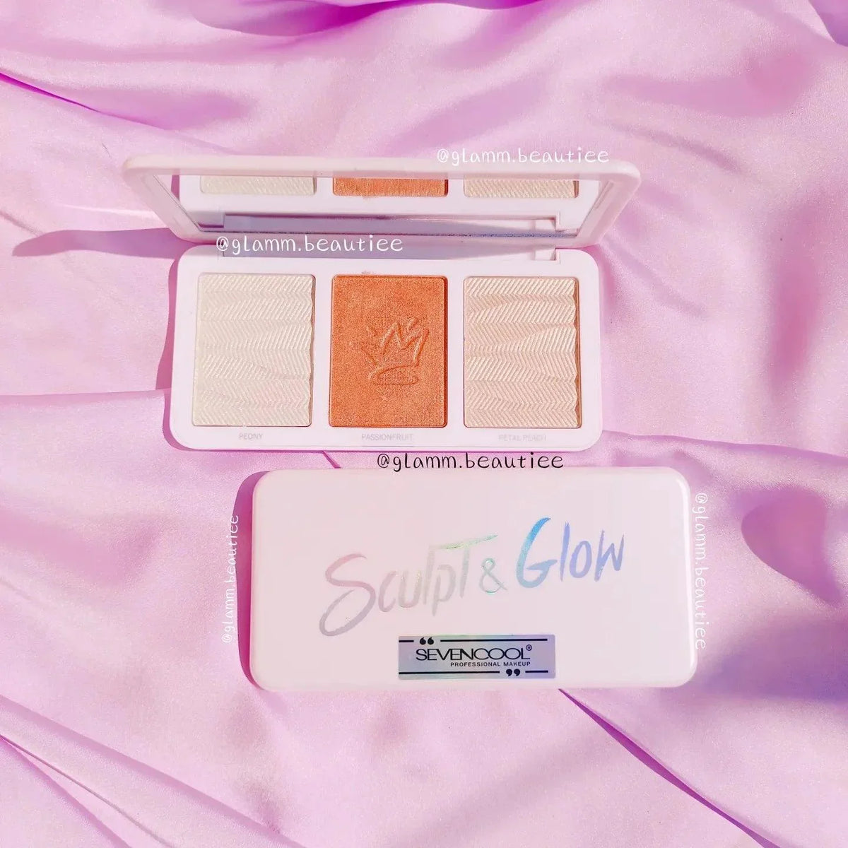 3 Color Cute Sculpt and Glow Highlighter Palette - Buy Online in Pakistan at Cosmia.pk