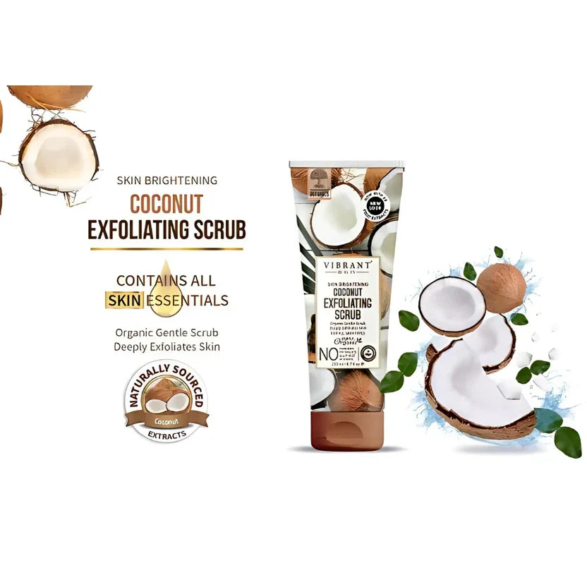 Vibrant Beauty Coconut Exfoliating Scrub - 200ml - Buy Online in Pakistan at Cosmia.pk