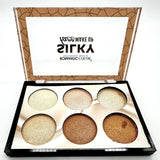 ROMANTIC SILKY 6 Color Highlighter Palette - Buy Online in Pakistan at Cosmia.pk