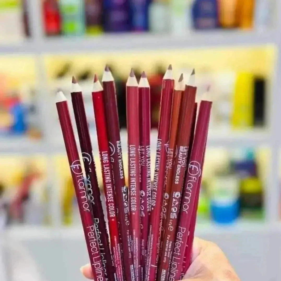 Flarmor Perfect Lip Liner Pencil 12Pcs - Buy Online in Pakistan at Cosmia.pk