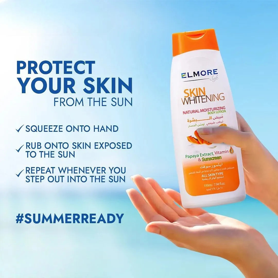 Elmore Papaya Skin Whitening Body Lotion- 250ml - Buy Online in Pakistan at Cosmia.pk