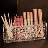 4 Grid Makeup Brush Pen Holder Multi Compartment Rippled Divided - Buy Online in Pakistan at Cosmia.pk