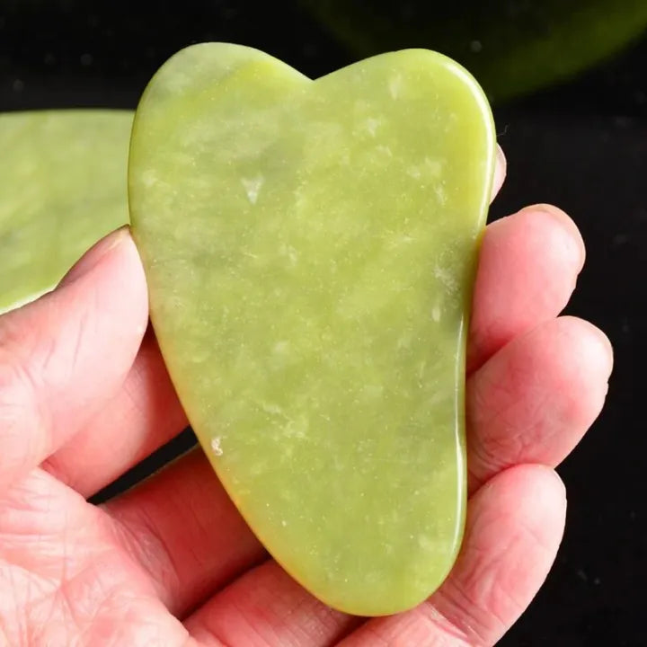 Natural Jade Guasha Scraper Anti-aging Anti-wrinkles - Buy Online in Pakistan at Cosmia.pk