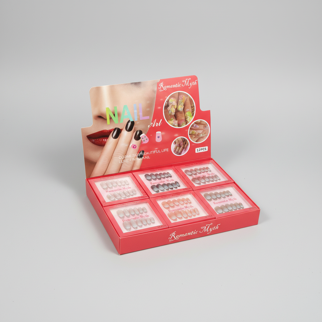 Romantic Myth Nail Art Press On Gel Nails - Each Box 12Pcs - Buy Online in Pakistan at Cosmia.pk