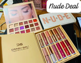 2 In 1 Nude Deal 12 Pcs Matte Lipgloss Set + Nude Palette 18 Colors - Buy Online in Pakistan at Cosmia.pk