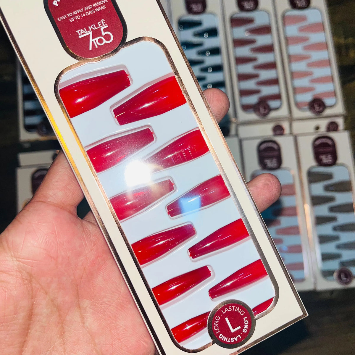 7To5 Talklee Stylish Artifical Nails With Free Stickers - Buy Online in Pakistan at Cosmia.pk
