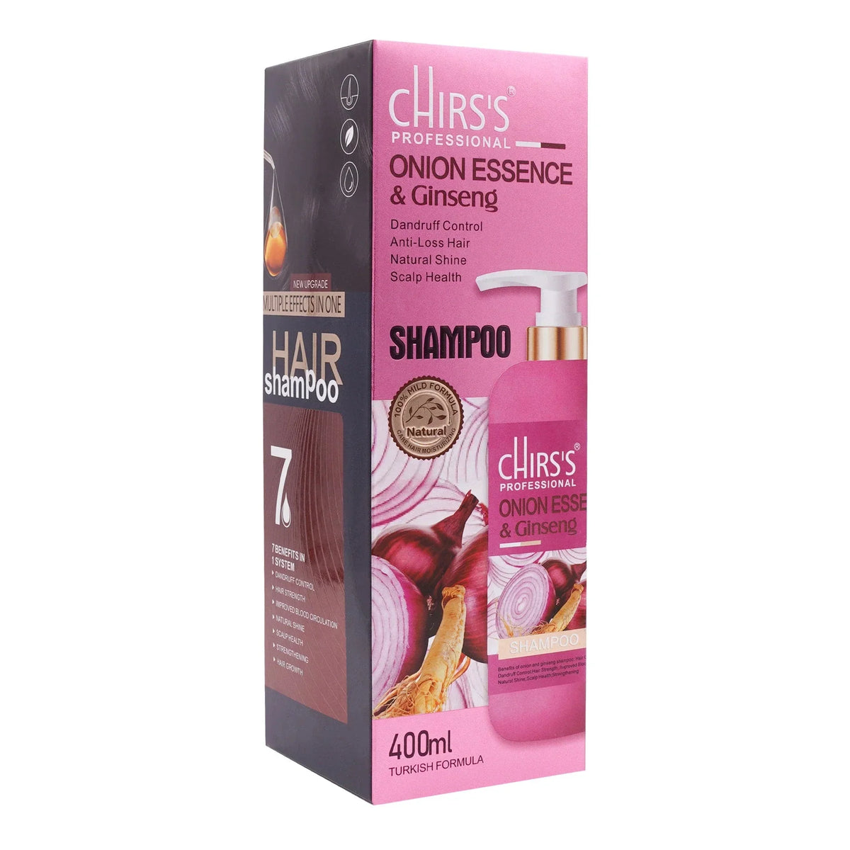 Chris's Professional Onion Essence Ginseng Shampoo - 400ml - Buy Online in Pakistan at Cosmia.pk