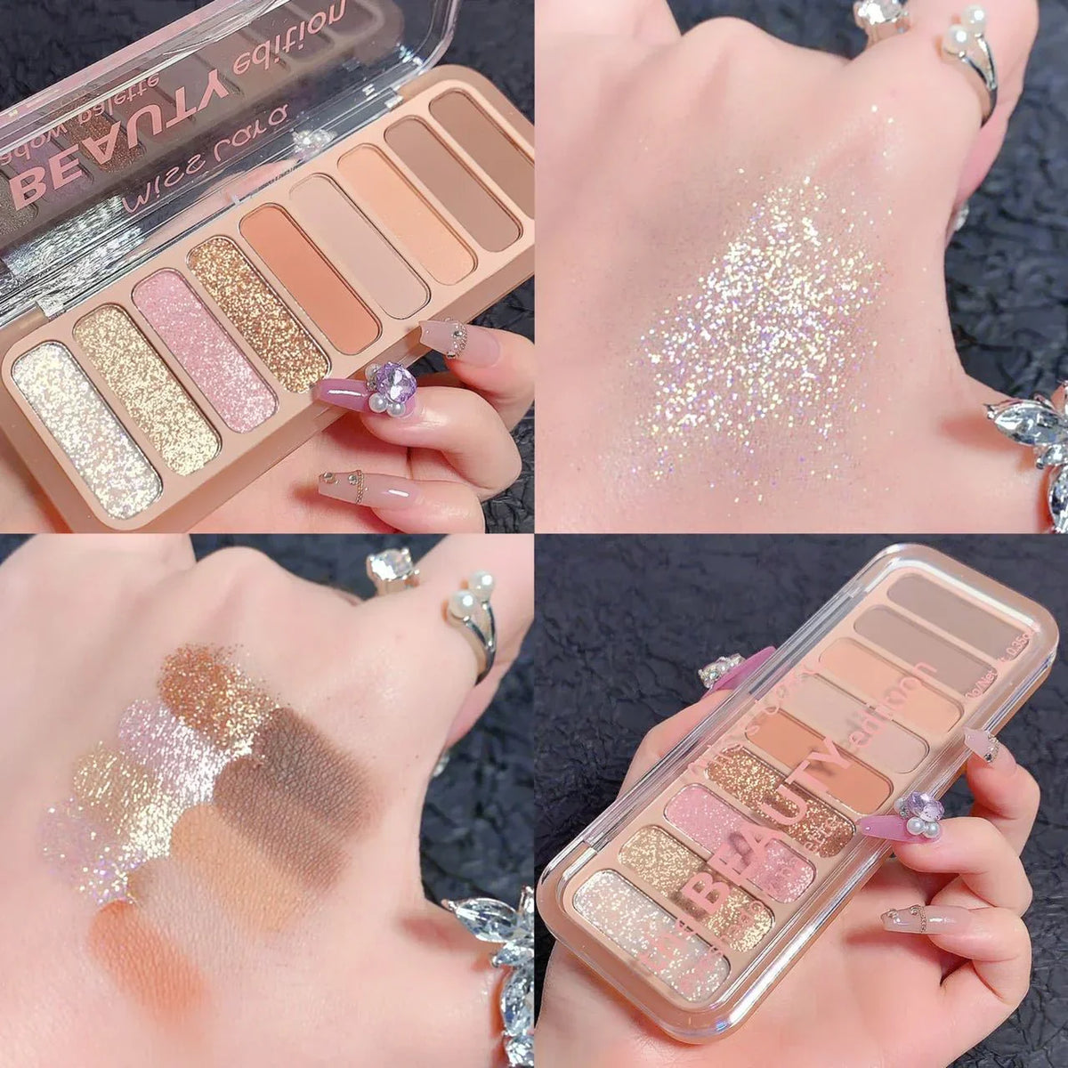 Miss Lara 9-color Blush Highlighter Eyeshadow Palette - Buy Online in Pakistan at Cosmia.pk