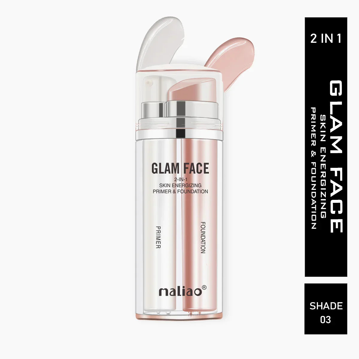 Maliao 2-in-1 Skin Energizing Base Primer + Foundation - Buy Online in Pakistan at Cosmia.pk