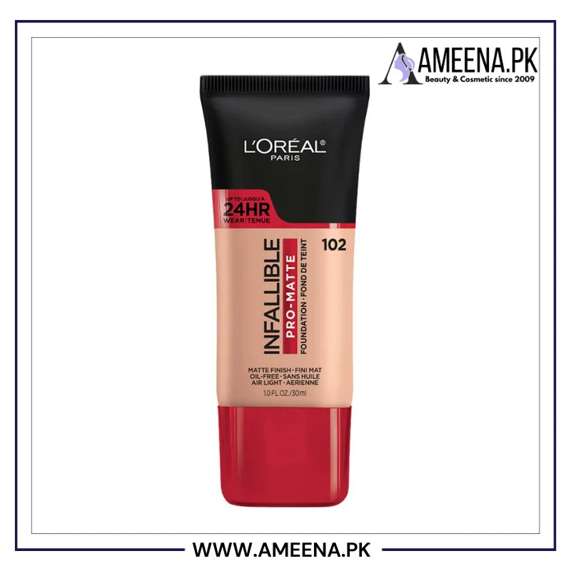 L'Oreal Paris Infallible Pro-Matte Liquid Longwear Foundation - Buy Online in Pakistan at Cosmia.pk