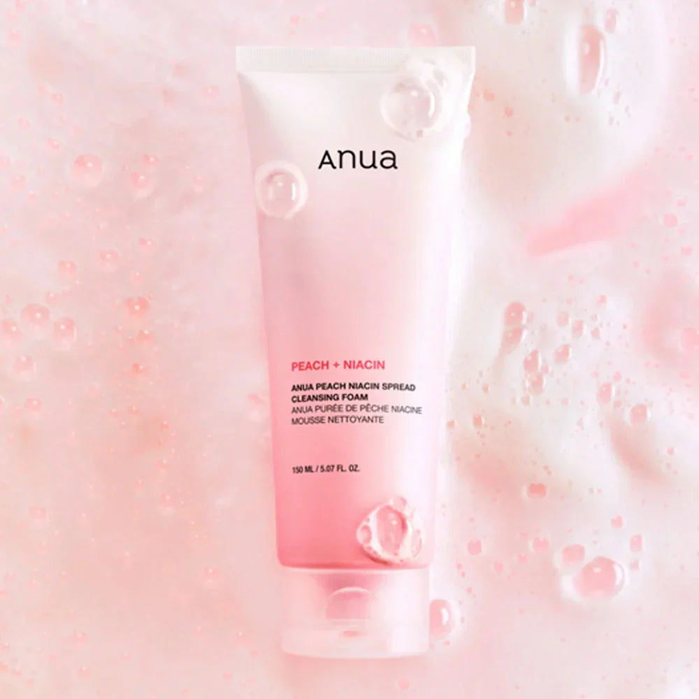 Anua Peach Niacin Spread Cleansing Foam 150ml - Buy Online in Pakistan at Cosmia.pk