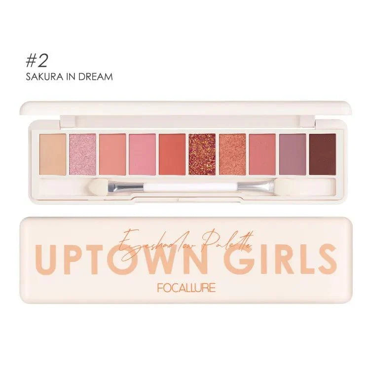 10 Colors Focallure Uptown Girls Eyeshadow Palette - Buy Online in Pakistan at Cosmia.pk
